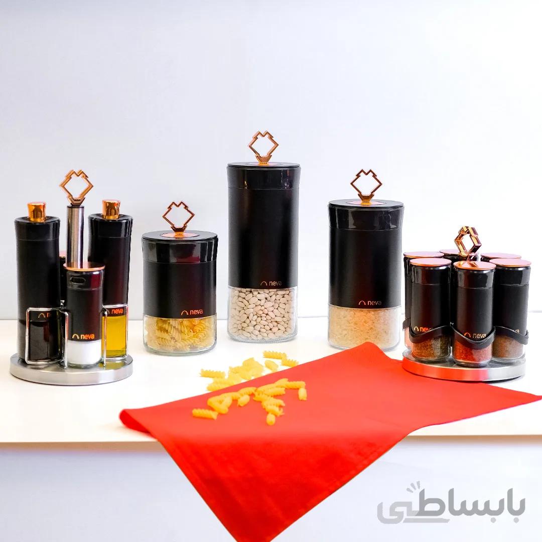 ست ظروف نگهدارنده ۱۵ پارچه نوا طرح نیش