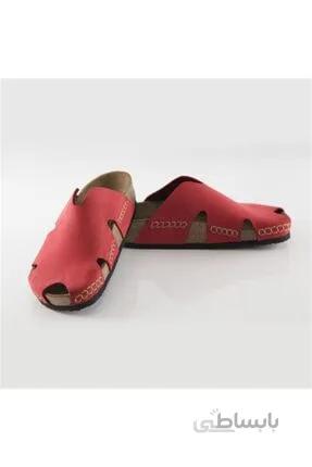 کفش صندل مردانه چرم طبیعی از ترکیه برند BALLERINS رنگ قرمز ty50901375