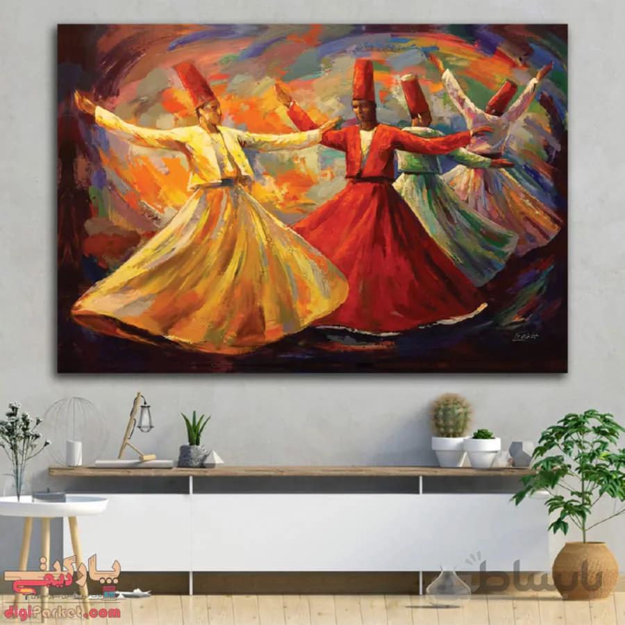 تابلو بوم نقاشی سماع کد paint-15 ا sama paint panel canvas and chassis