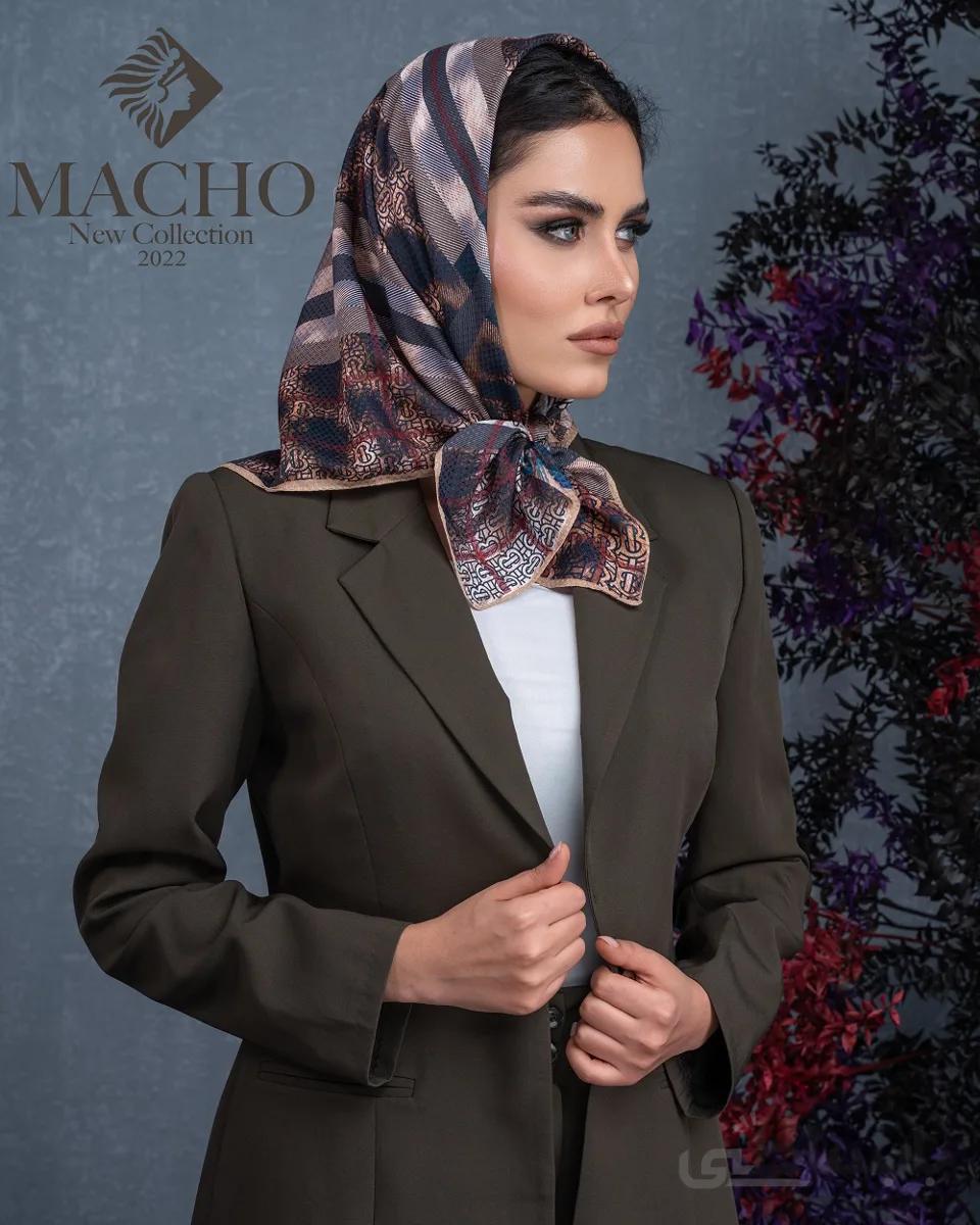 روسری مینی نخی ژاکارد ماچو 2952