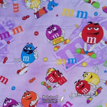 ملافه عروسکی طرح M&M ام اند ام
