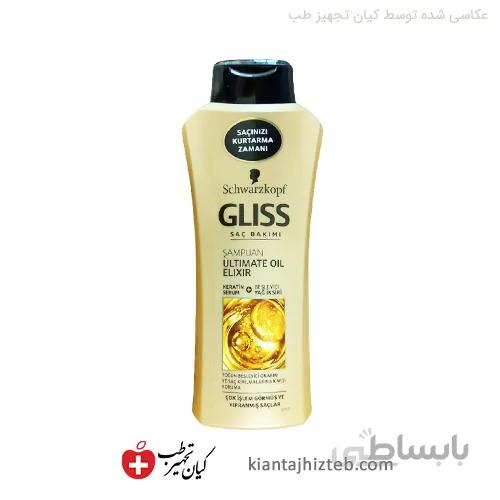 شامپو تقویت و بازسازی کننده GLISS مدل OLTIMATE OIL ELIXIR حاوی 525 میل