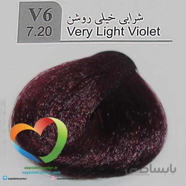 رنگ موی لاکچری دوپیر مدل V6 (7.20) شرابی خیلی روشن100 میل | Dupier Hair Color