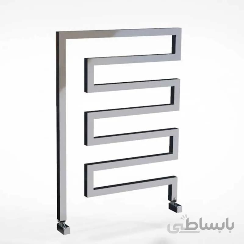 حوله خشک استیل دکوراتیو کروم