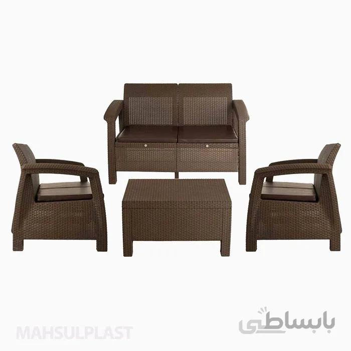 ست میز و صندلی مبله ۴ نفره بابل