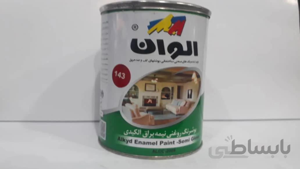 رنگ روغنی کیلو الوان مارک سبز رنگ قرمز کد 143