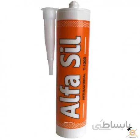 چسب آکواریوم سیلیکونی 250 گرمی بیرنگ آلفا سیل Alfa Sil