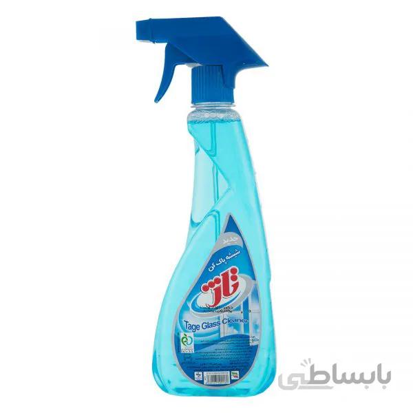 مایع شیشه پاک کن آبی 500 گرمی تاژ