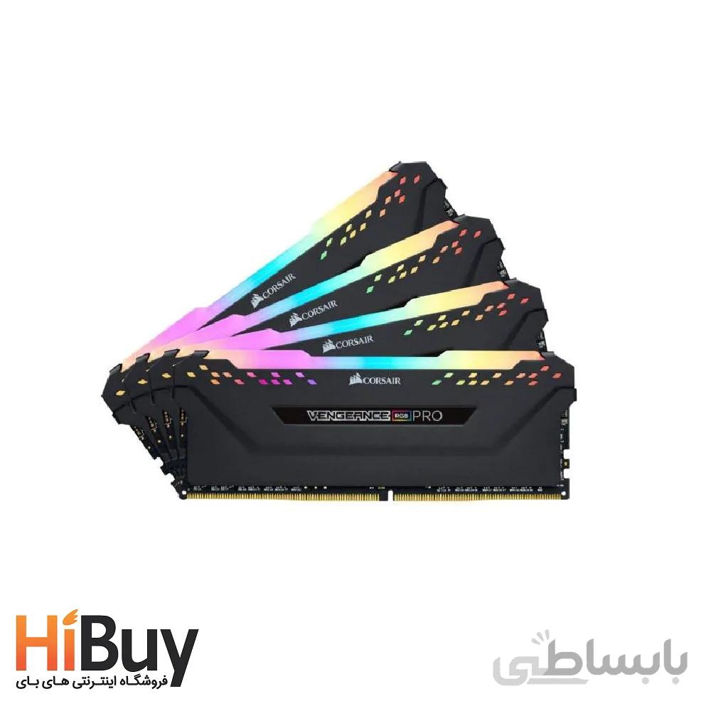 رم دسکتاپ DDR4 چهار کاناله 3600 مگاهرتز CL18 کورسیر ظرفیت 64 گیگابایت ا CORSAIR DDR4 3600MHZ CL18 - RAM 64G