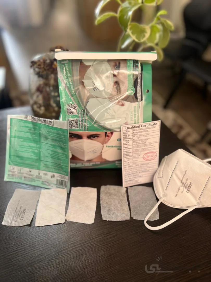 ماسک 10 عددی(تکی) KN95 اسپانیایی برند YIWU با لایسنس FFP2