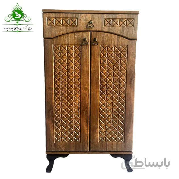 جاکفشی مدل دو درب هلالی لوزی ریز