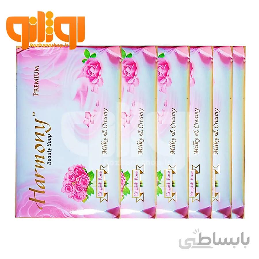 صابون هارمونی مدل گل رز بسته 6 عددی