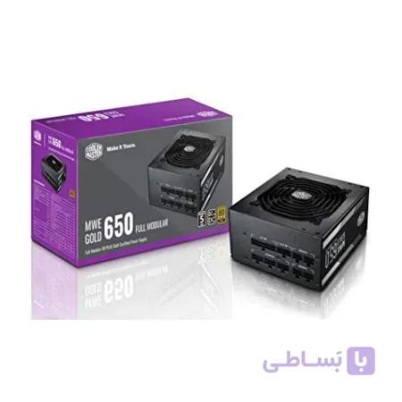 کولر Master MPY-6501-AFAAG-US MWE 650 تمام ماژولار طلای کامل ، 80 منبع تغذیه گواهی شده 650W منبع تغذیه ، ضمانت 5 ساله