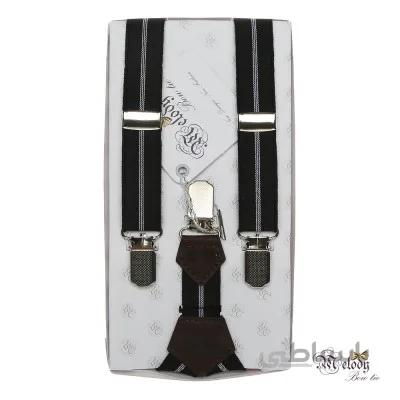 ساسبند بچگانه کش 2 سانت (مشکی خط دار)