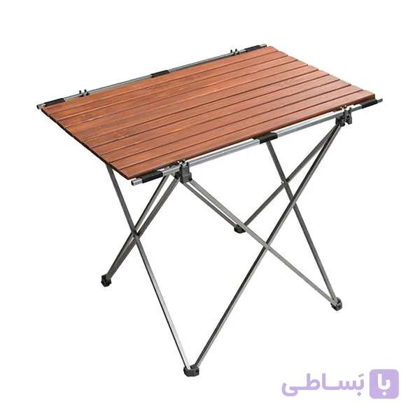 میز سفری تاشو مدل چوبی سایز صفحه 75*50 سانتی متر — تصویر 1