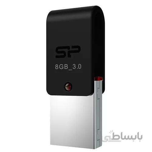 فلش مموری USB3.0 OTG سیلیکون پاور مدل X31 ظرفیت 8 گیگابایت ا Silicon Power X31 USB3.0 OTG Flash Memory - 8GB