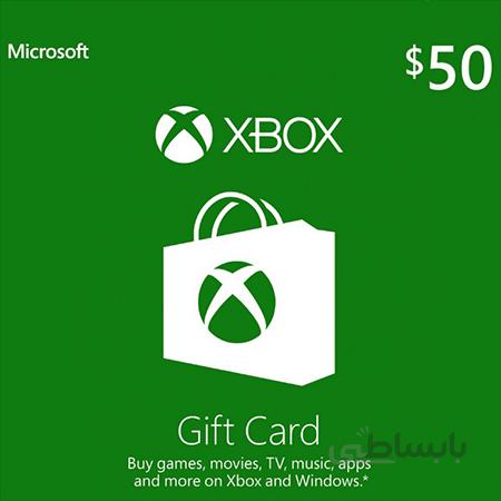 خرید گیفت کارت 50 دلاری ایکس باکس GIFT CARD 50 USD XBOX