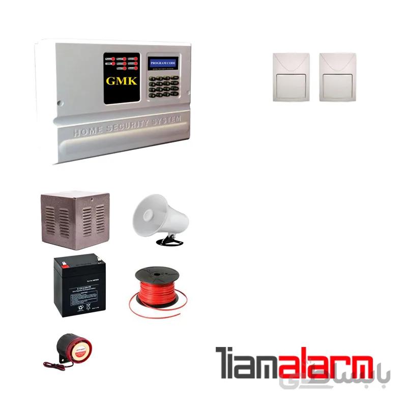 پکیج دزدگیر اماکن باسیم مدل جی ام کا سیم کارتی و تلفنیGM910F2