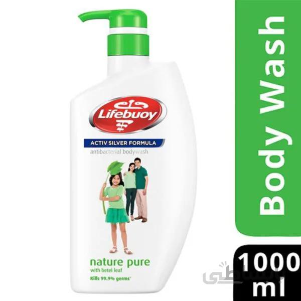 شامپو بدن لایف بوی ۱ لیتر مدل Nature pure ( طبیعت خالص ) – Lifebuoy Body wash Nature pure
