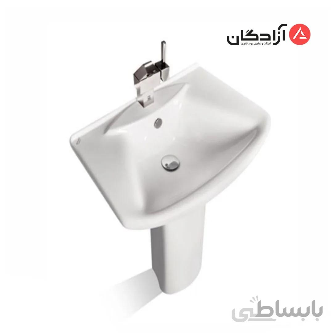 روشویی پایه‌ دار مروارید مدل الگانت 65