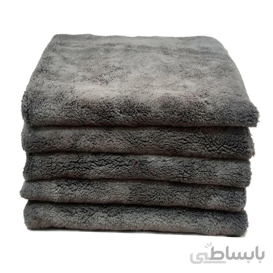 بسته 5 عددی حوله میکروفیبر بدون لبه نانو سرامیک MICROFIBER TOWELS
