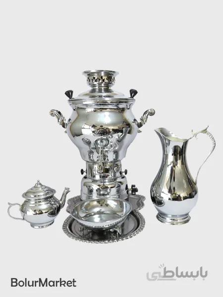 سرویس سماور گازی کروم