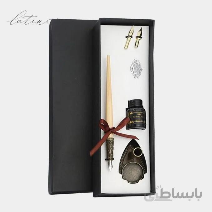 ست خوشنویسی طرح ۵ چوبی رنگ کرم