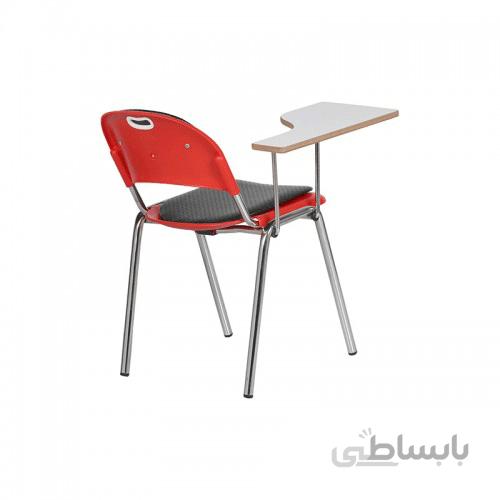 صندلی دانش آموزی دسته دار با روکش چرم