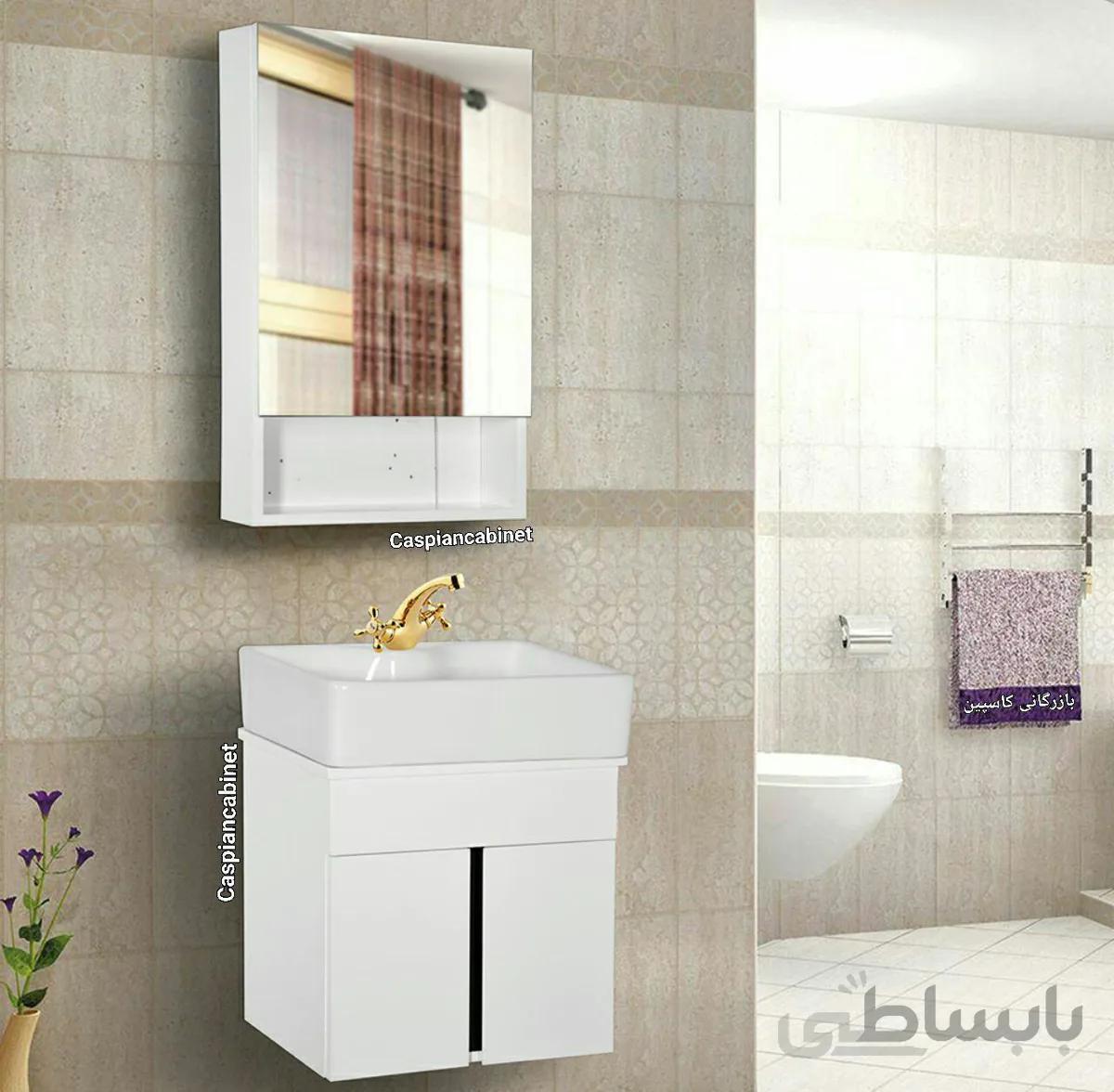 روشویی کابینت دار آیلار قید مشکی50 سانت ا روشویی کابینت دار آیلار قید مشکی50 سانت