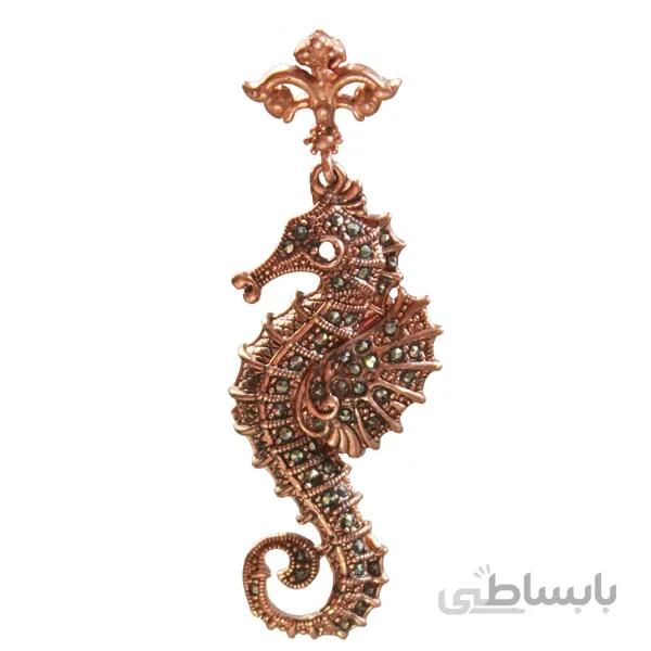 مدال های رومانتویی مسی جدید نگین مارکازیت اصل کد JW293