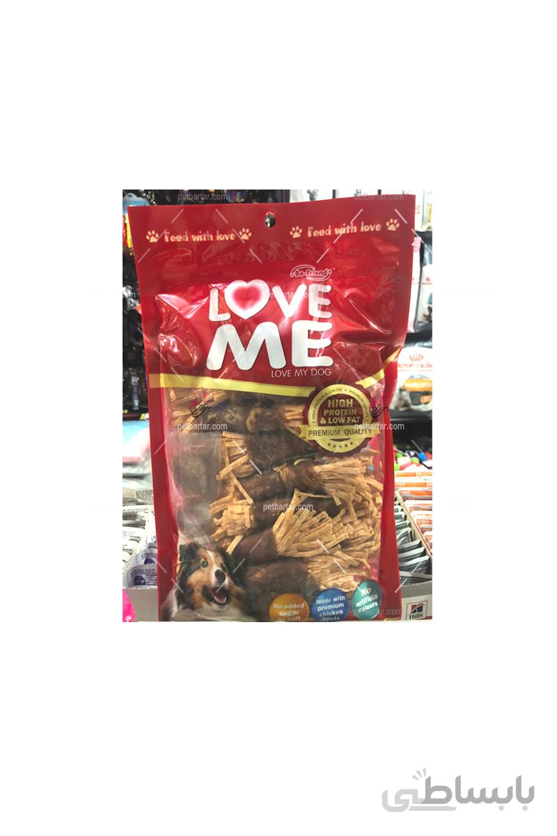 تشویقی سگ بالغ لاومی طعم فیله مرغ ۴۰۰ گرمی | Love Me Dog Trearment with Chicken Fillets