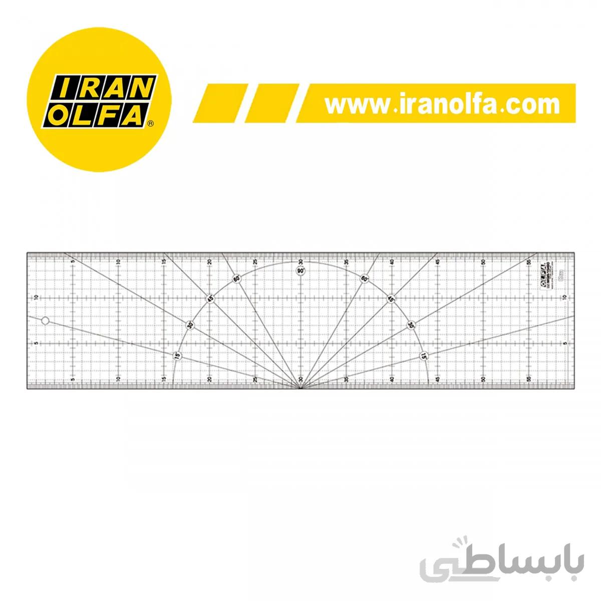 خط کش الفا OLFA ژاپن مدل MQR 15 60 60 15 سانتی متر