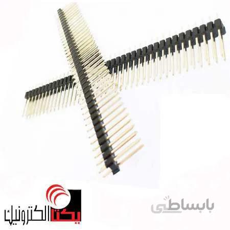 پین هدر نری صاف پایه بلند 17 میلیمتر 40*2 پین 2.54 میلیمتر