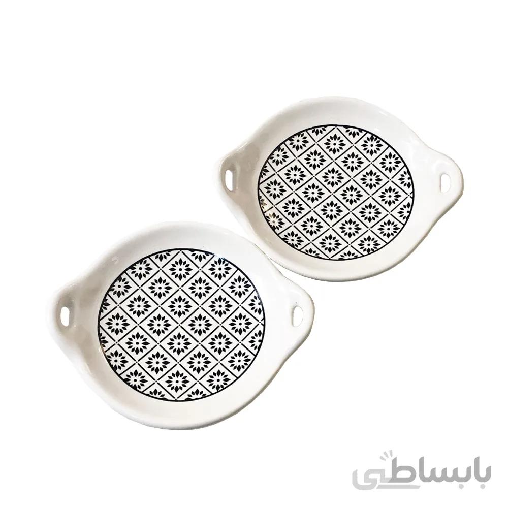 ظرف سرو مایا هوم طرح دایره بسته دو عددی کد 007