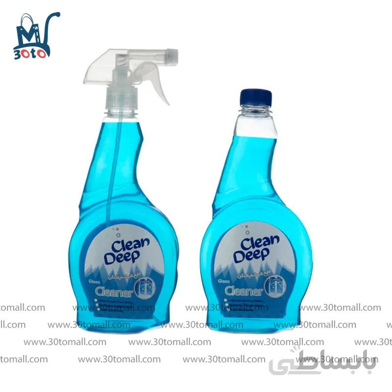 مایع شیشه پاک کن دیپ کلین 500 میل دو عددی