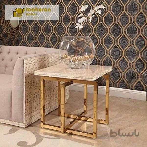میز عسلی استیل مدل پردیس PARDIS