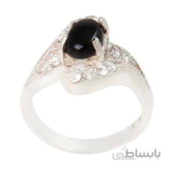 انگشتر نقره زنانه بازرگانی میلادی مدل سنگ عقیق کد aw_487