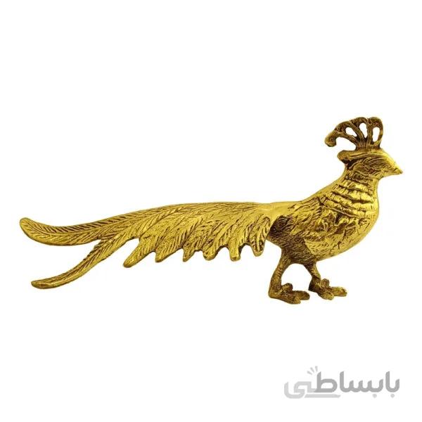 مجسمه برنزی طاووس دم کشیده کد ۱۲۹۲