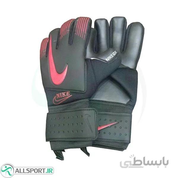 دستکش دروازه بانی نایک طرح اصلی مشکی قرمز Nike Goalkeeper Gloves