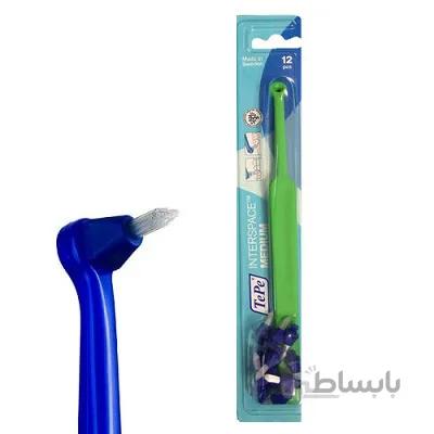 مسواک تخصصی اینتراسپیس با 12 براش متوسط تپه ا Tepe ToothBrush