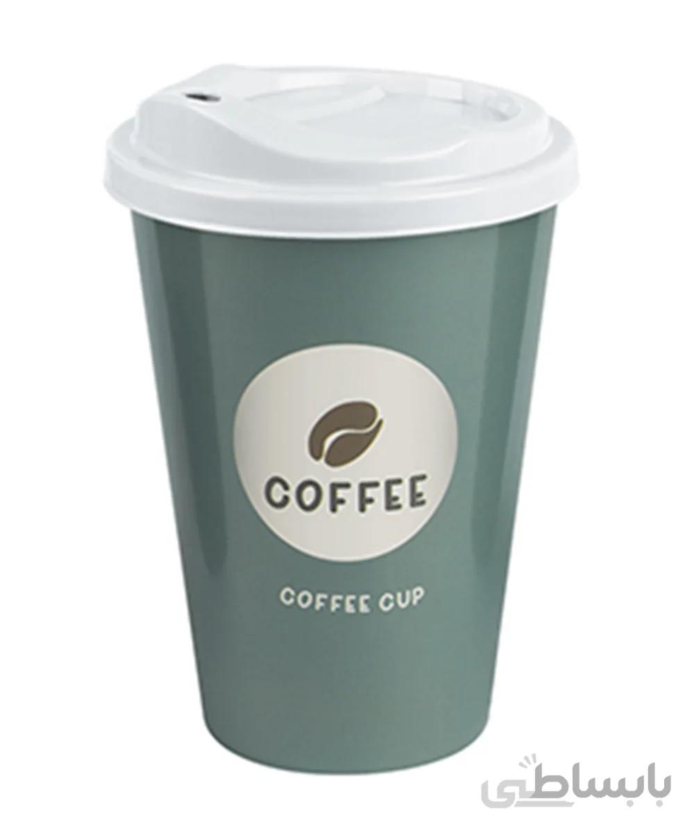 لیوان قهوه درب دار طرح Coffee هوبی لایف