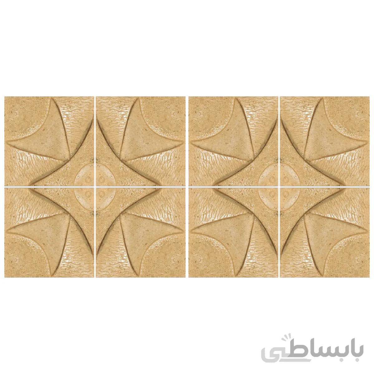 دیوارپوش تندیس و پیکره شهریار مدل امای کد w1010 01 بسته 8 عددی
