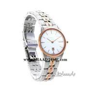 ساعت مچی ویولت زنانه کلاسیک گرد فلزی دورنگ رزگلد صفحه سفید کد 0459/2L