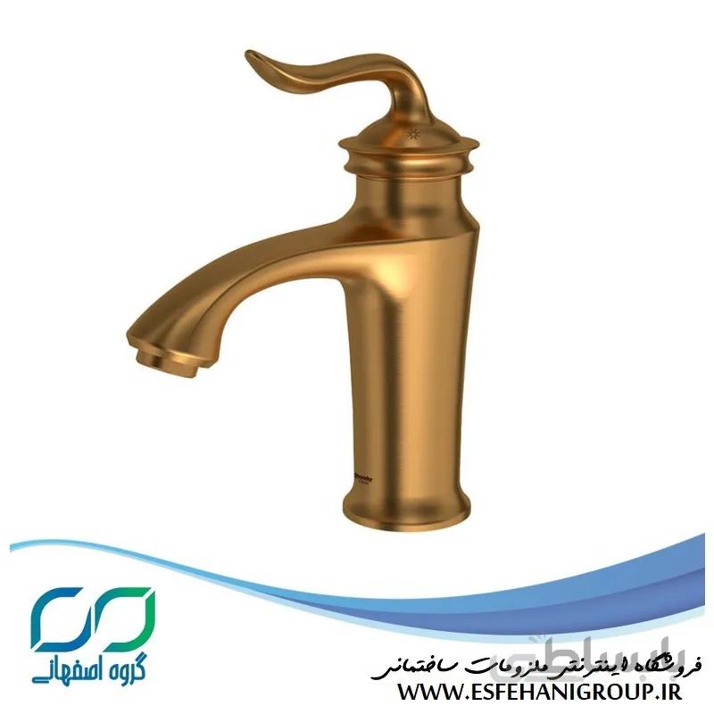 شیر روشویی ثابت مدل لوکا مشکی طلا ا شیر روشویی ثابت مدل لوکا مشکی طلا