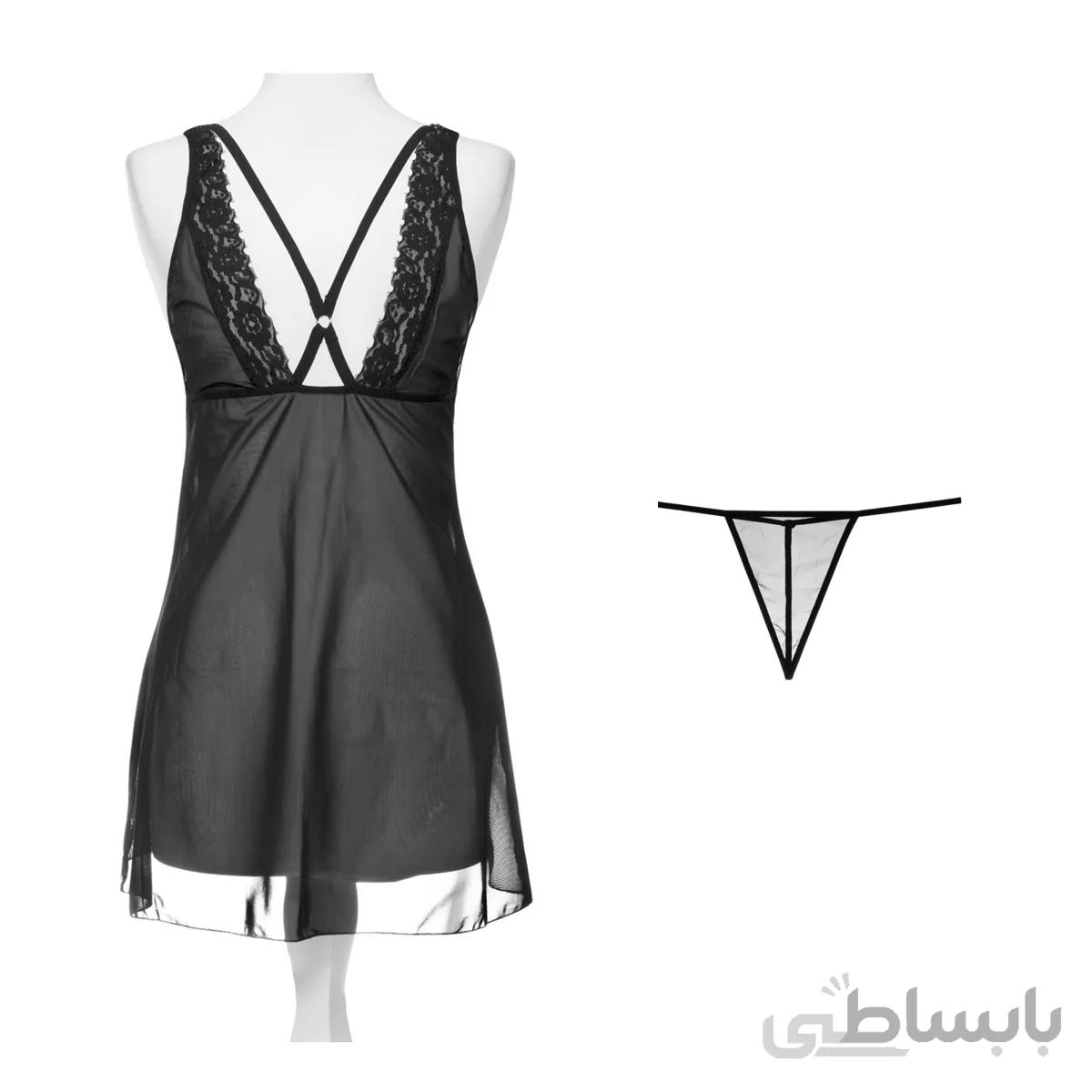 لباس خواب حریر هارنس دار سیسنت 5044