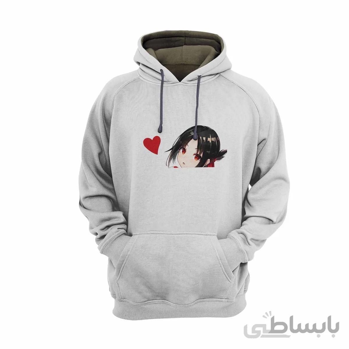 هودی سفید طرح انیمه کاگویا ساما: عشق جنگ است Kaguya-Sama: Love Is War کد KCT10457
