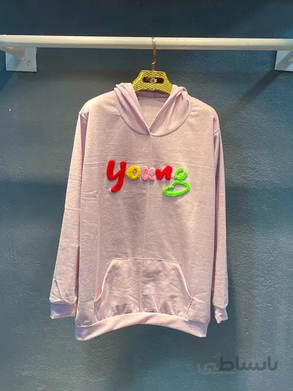 هودی ملانژ طرح young کد ۵۱۹۸