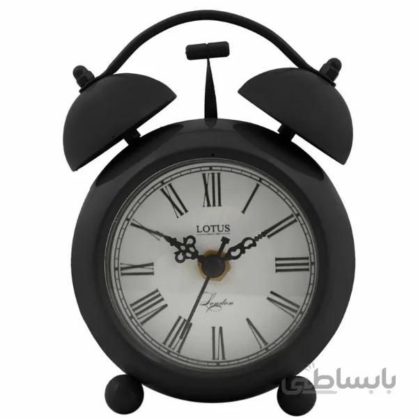 ساعت رومیزی فلزی لوتوس مدل BS-800 مشکی