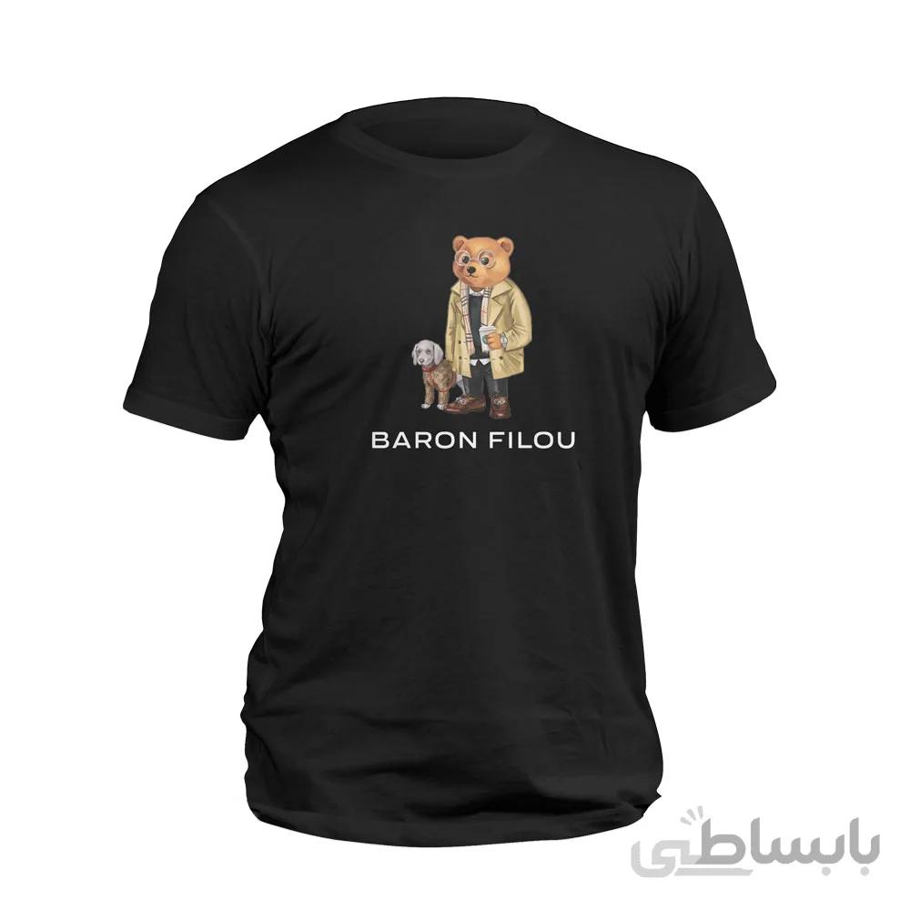تیشرت مشکی خرس Baron filou