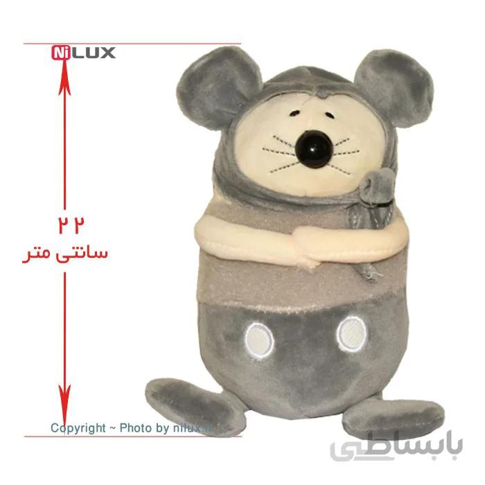 عروسک موش خاکستری ارتفاع 22 سانتی متر